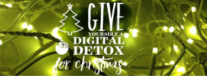 digital detox christmas banner
