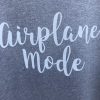 airplane mode logo: digital detox t-shirt