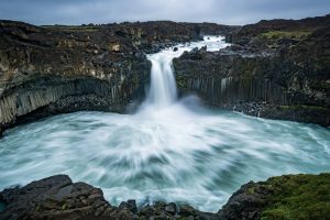 waterfalls on digital detox retreat Iceland